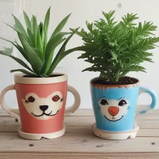 Make Charming Planters from Ceramic Mugs
