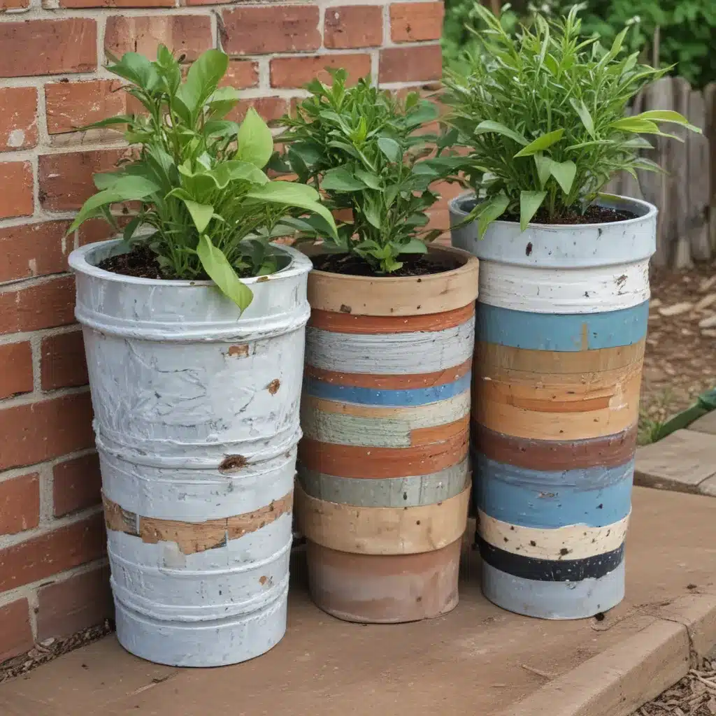 Making Decorative Planters from Repurposed Materials