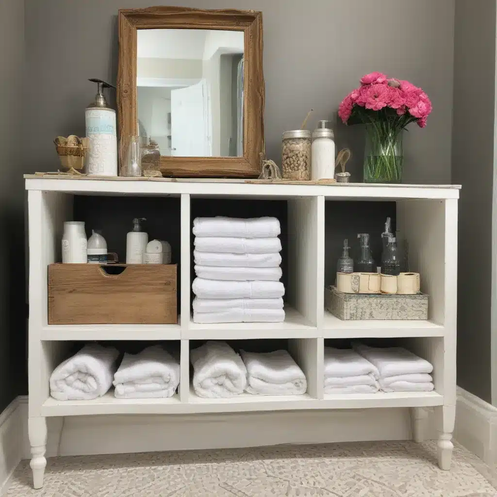 Repurpose Household Items Into Chic Bathroom Storage Solutions