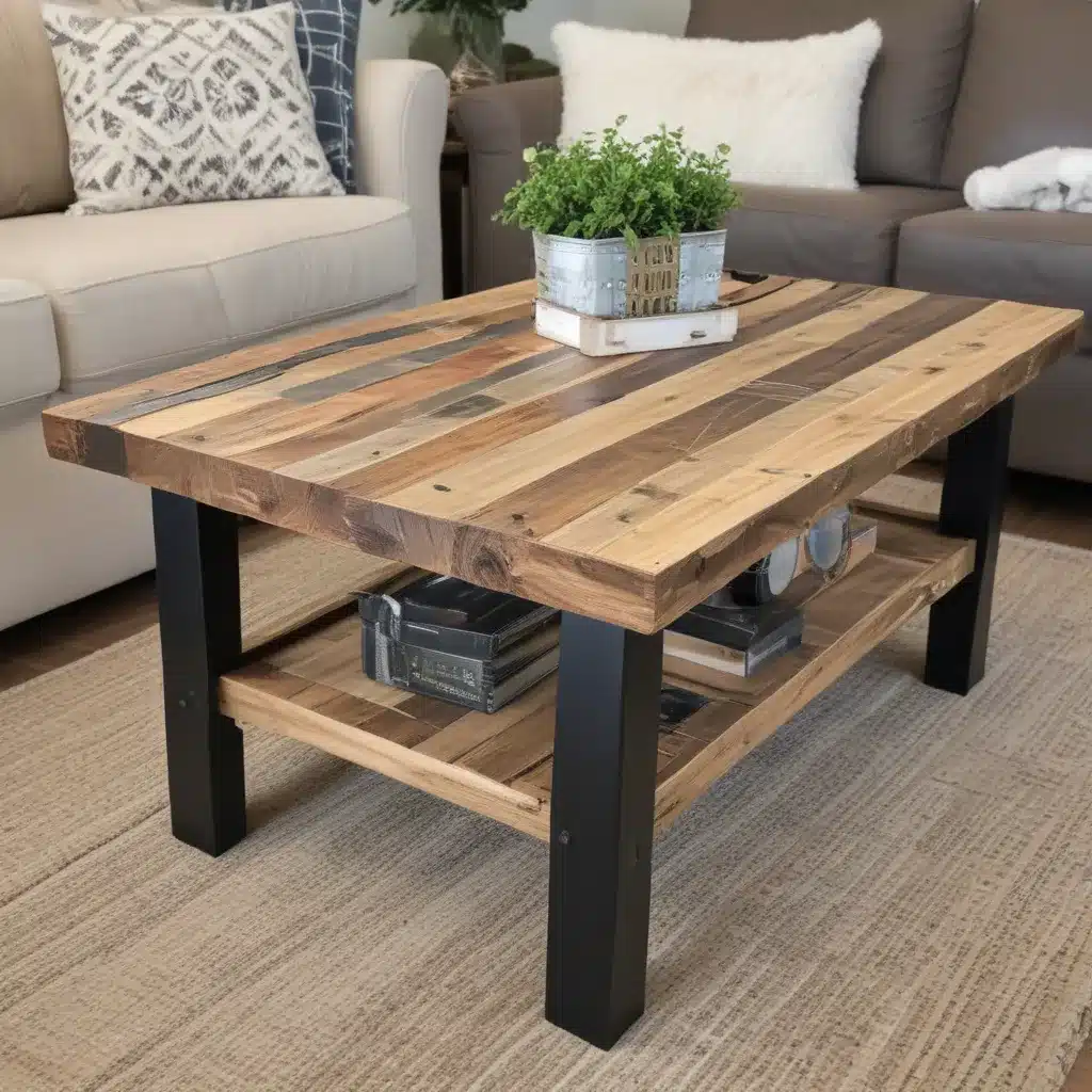 Turn Scrap Wood Into a Rustic Coffee Table
