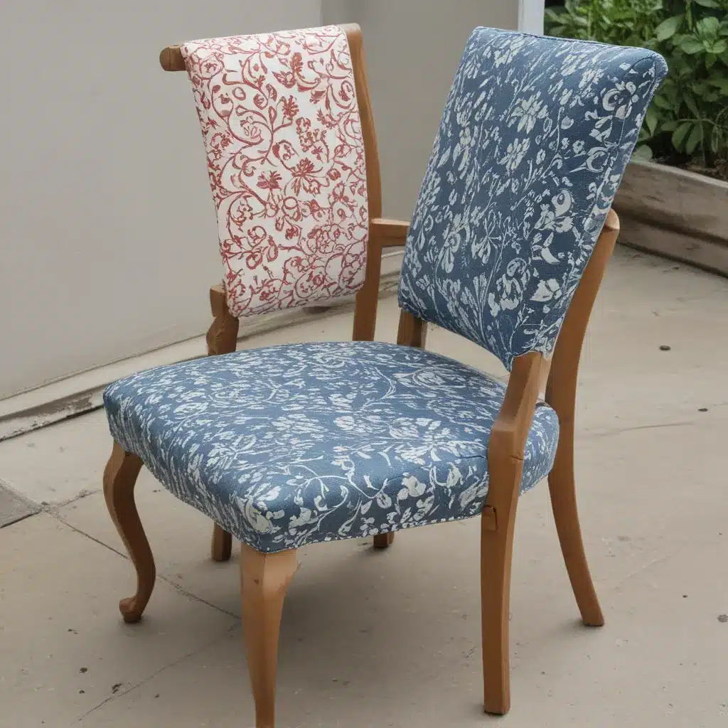 Upcycle An Old Chair With New Upholstery Fabric