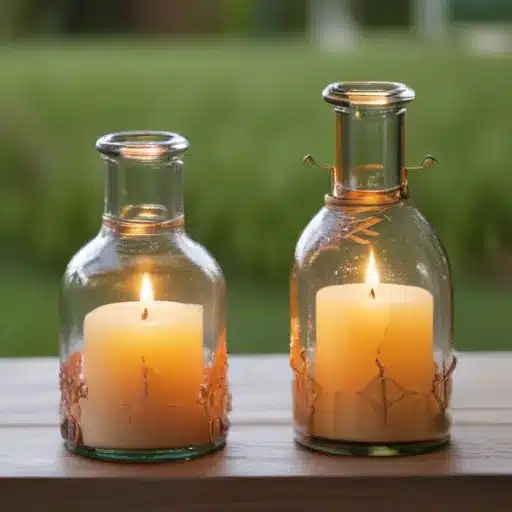 Upcycle Glass Bottles into Vintage-Inspired Candle Holders