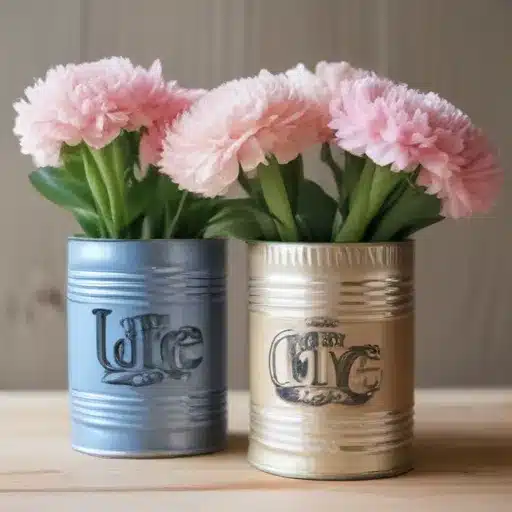 Upcycle Tin Cans into Decorative Vases